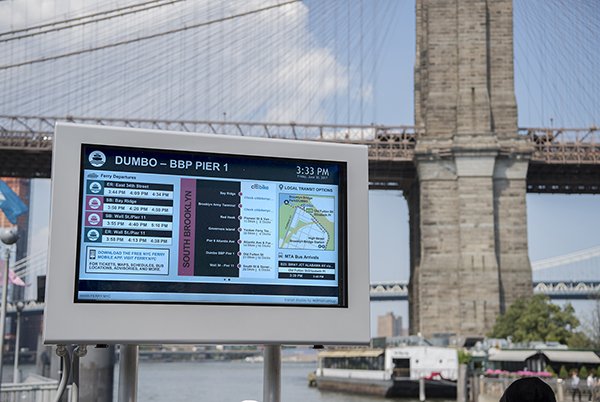 NYC Ferry Digital Signage